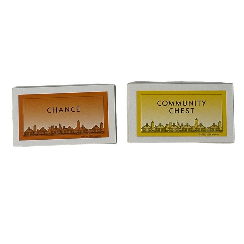 Monopoly Community Chest Chance Card Deck Replacement Game Pieces Complete u